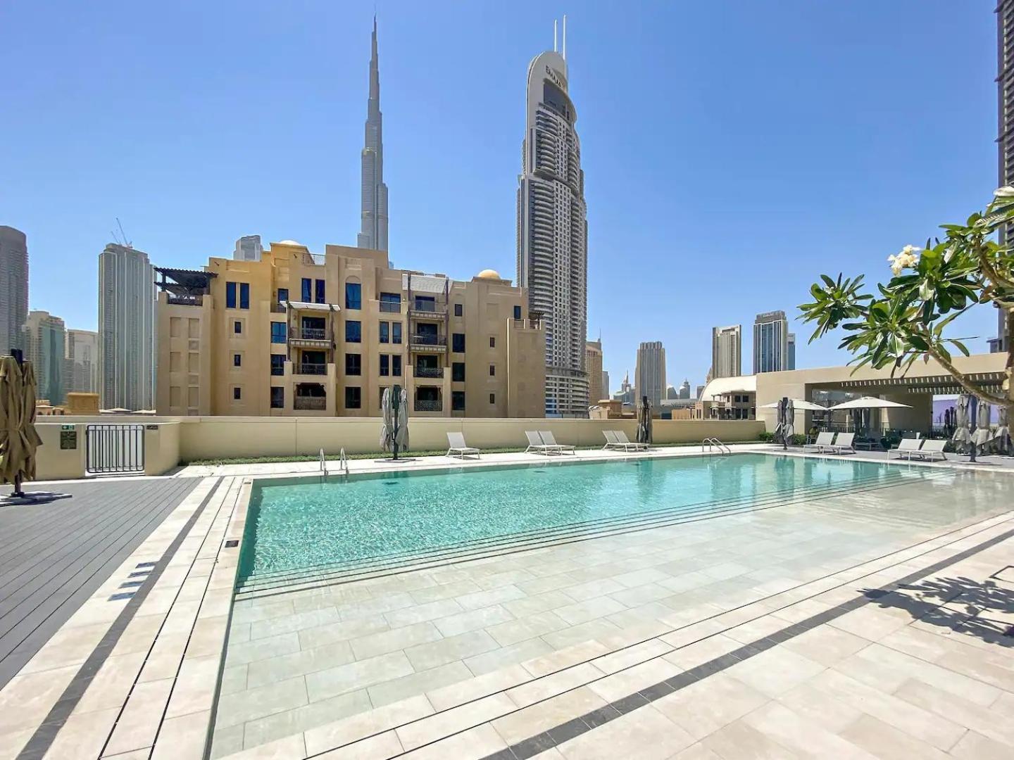 The Burj Khalifa Suite Luxury 2-Bed In Burj Royale Dubai Eksteriør bilde
